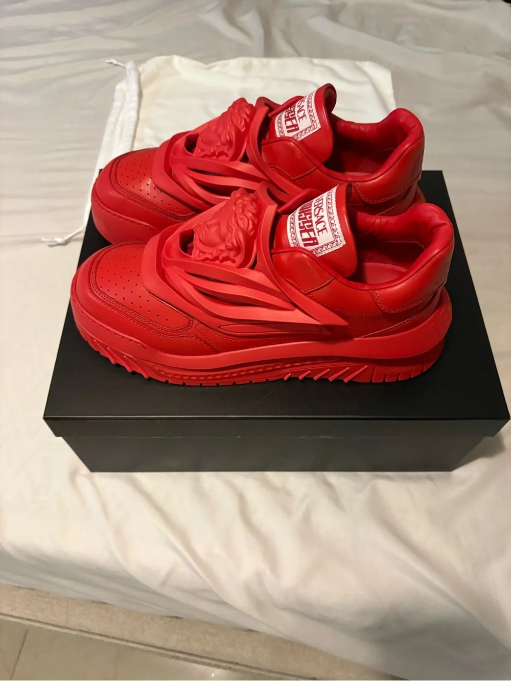 Versace striking red